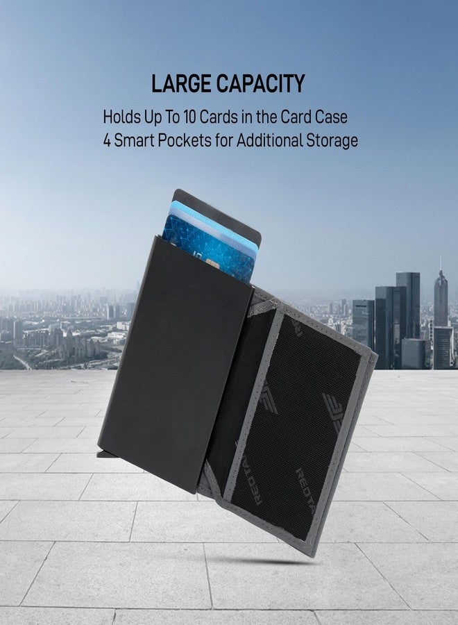 Red Tape Grey Slim Wallet for Men & Women | RFID Blocking Pop-Up Card Holder | Minimalist Design with Smart Pockets & One Pull Access - Image 3